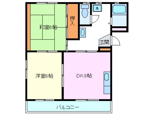 遠藤ハイツＣの物件間取画像